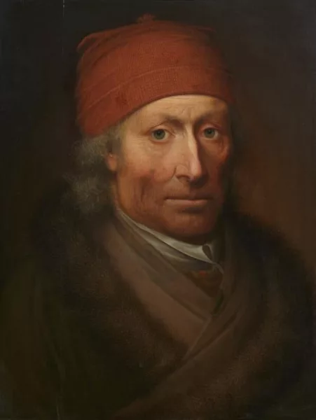 Balthasar Denner — Portrait of a Man Wearing a Wool Cap