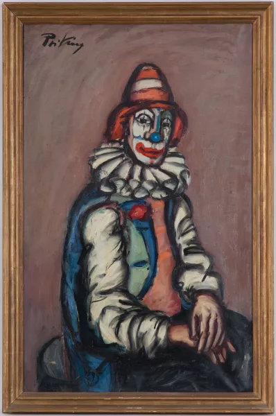 Franz Priking — Clown assis