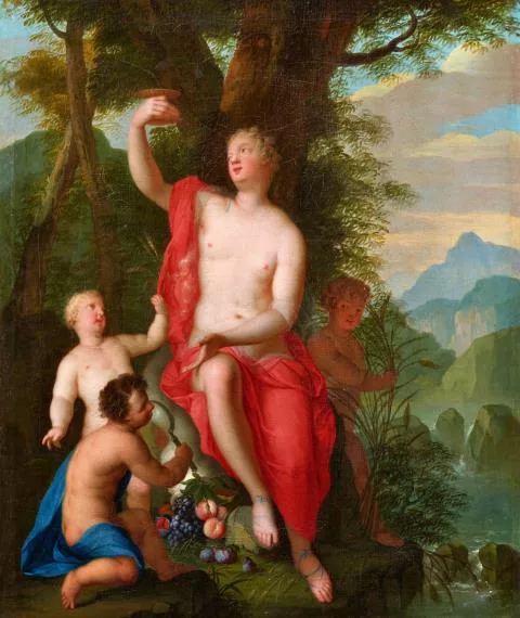 Mattheus Terwesten — Ceres, umgeben von drei Amoretten