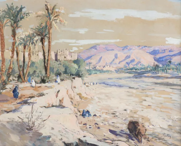 Henri Pontoy — Paysage dans El Oued