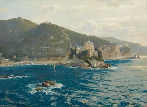 Willy Hamacher — Italienische Küstenansicht