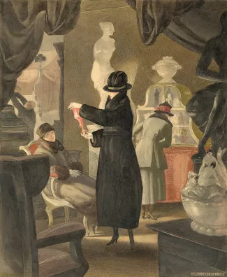 Otto Lendecke — Beim Antiquitätenhändler, 1917