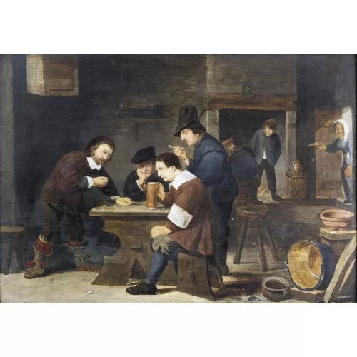 David Teniers le Jeune — Attribué à DAVID II TENIERS — À l'auberge