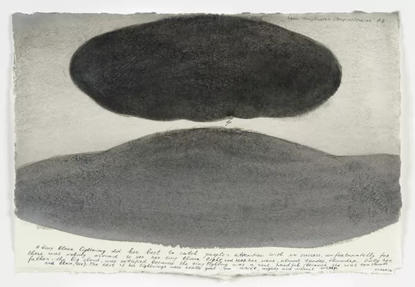 Nedko Solakov — A tiny black lightning did her best to..., aus "Complicated (Stupid) Stories" 8, 2006