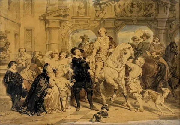 Nicaise de Keyser — L'arrivée à cheval