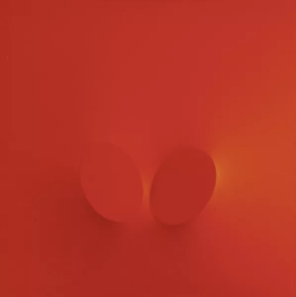 Turi Simeti — Deux ovales rouges, 2015