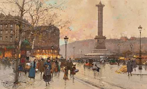 Eugène Galien — Place de la Bastille, circa 1908