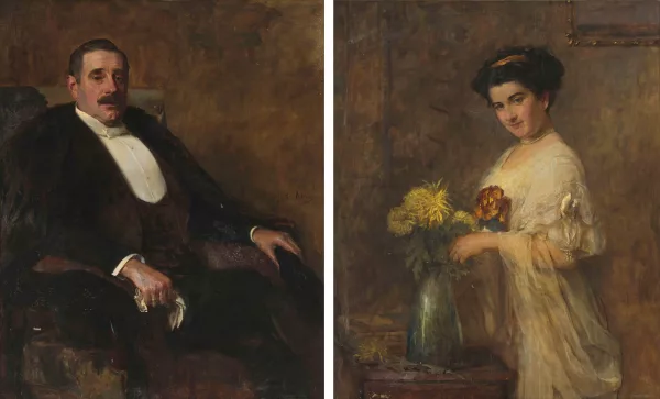 John Quincy Adams — Gegenstücke: Portrait des Mor und der Gabriele Fekete-Schindler-Barney