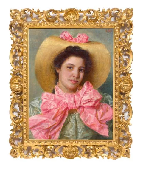 Gaetano Bellei — Porträt einer jungen Frau