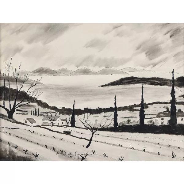André Dunoyer de Segonzac — L'hiver dans les vignes