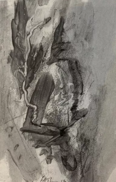 Gerhard Hoehme — Ohne Titel, 1956