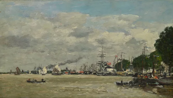 Eugène Boudin — "Anvers, Le Port"