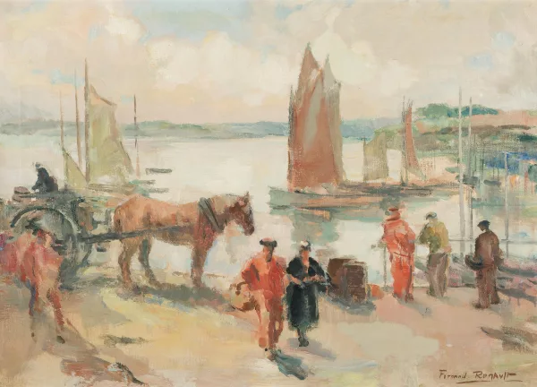 Albert Fernand Renault — Hafenszene (Saint-Malo?)