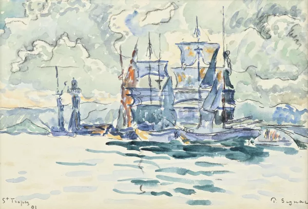 Paul Signac — Bateaux à Saint Tropez