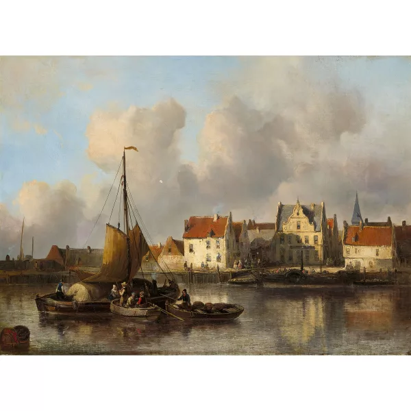 Antonie Waldorp — Holländische Hafenpartie.