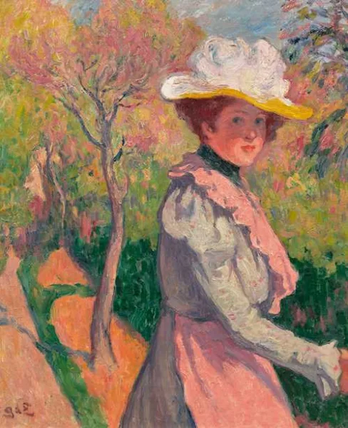 Georges d'Espagnat — Jeune fille au jardin. 1901.