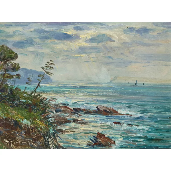 Berto Ferrari — Küstenlandschaft.