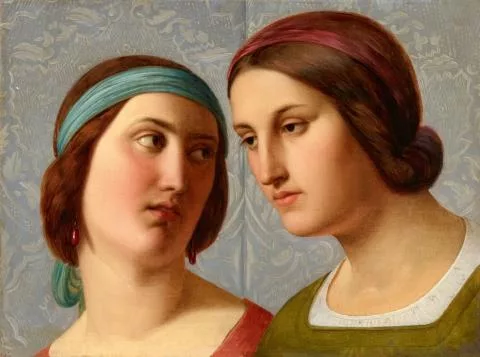 Franz Ittenbach — Zwei Frauenköpfe (Die Schwestern)