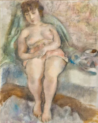 Jules Pascin — Jeune femme assise, 1926