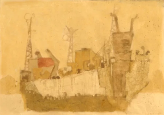 Zoran Mušič — Port de Venise, 1980