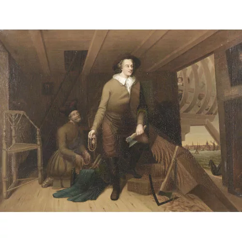 Pierre Kremer — Attribué à PETRUS KREMER — Portrait du tsar Pierre le Grand en charpentier
