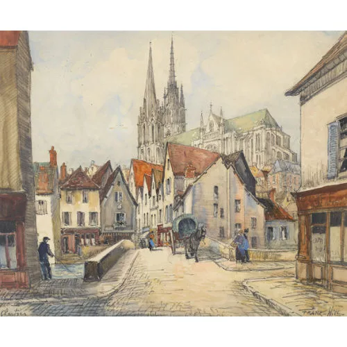 Frank-Will — Vue de la cathédrale de Chartres
