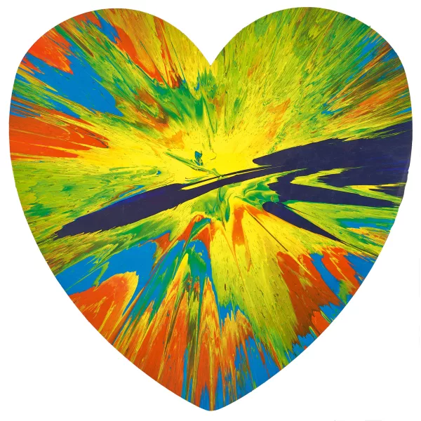 Damien Hirst — Spin Painting (Heart).