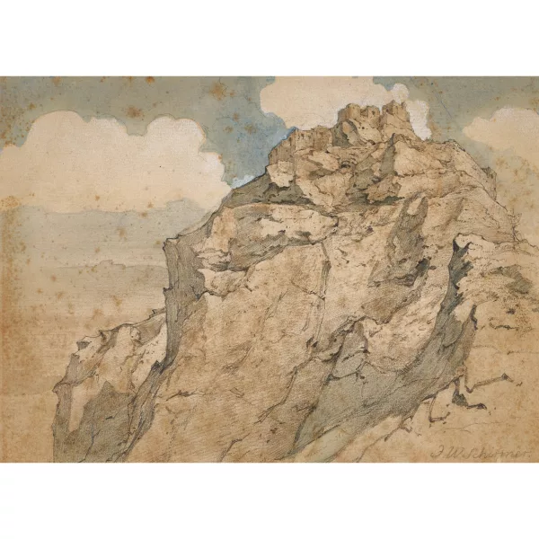 Johann Wilhelm Schirmer — Chaîne montagneuse rocheuse.