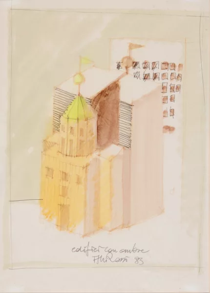 Aldo Rossi — Edificio con ombre, 1983