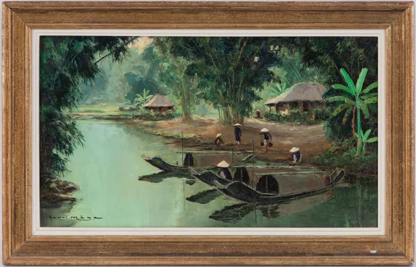 Henri Mège — Dans la campagne d'Annam, environs de Hué, centre du Viet Nam