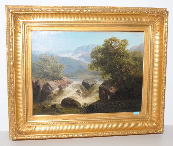 Louis Derickx — Wanderer am wilden Bach