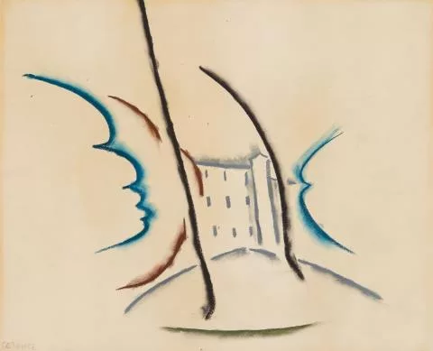 Walter Ophey — Landschaftsskizze