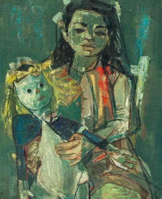 Jean Jansem — Fille avec poupée