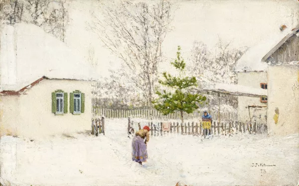 Ivan Pokhitonov — Ivan Pavlovich Pokhitonov (1850-1923), "Cour sous