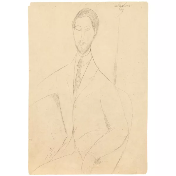 Amedeo Modigliani — Portrait de Léopold Zborowski.