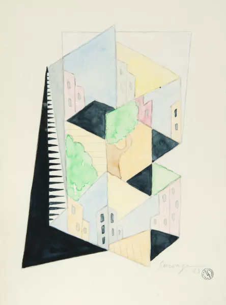 Léopold Survage — Kubistische Stadtansicht