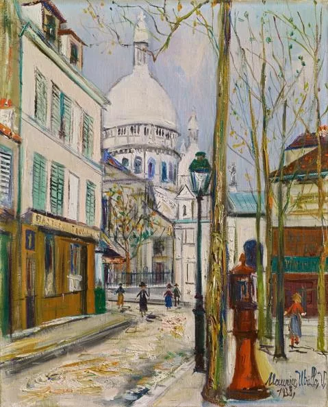 Maurice Utrillo — La Place St. Pierre et le Sacré Coeur de Montmartre