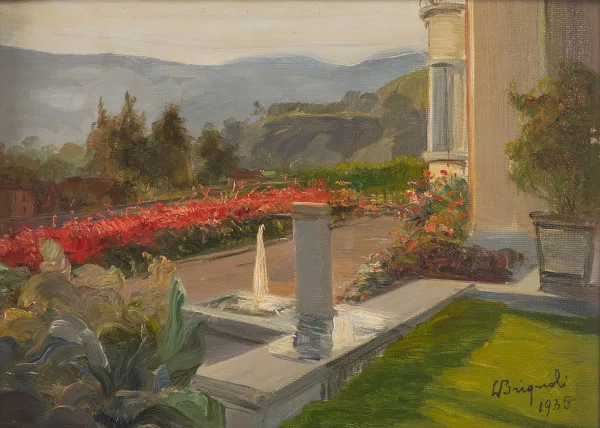 Luigi Brignoli — La fontaine dans le jardin