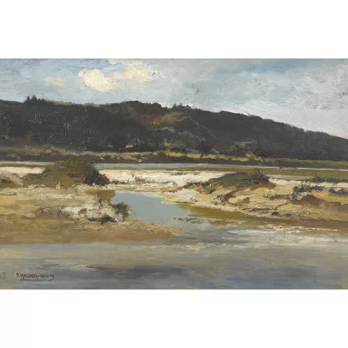 Fritz Halberg-Krauss — Paysage fluvial en automne