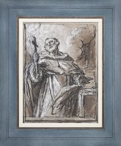 Étienne Parrocel — Un saint tenant une croix,