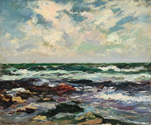 Maxime Maufra — "Vent d’Ouest, presqu’île de Quiberon - Quiberon - Morbihan",