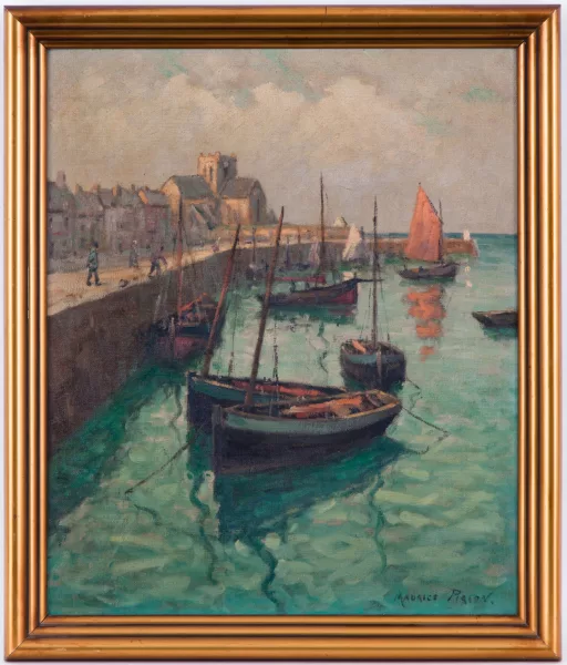 Maurice Pigeon — "Le Port de Barfleur (Manche)"