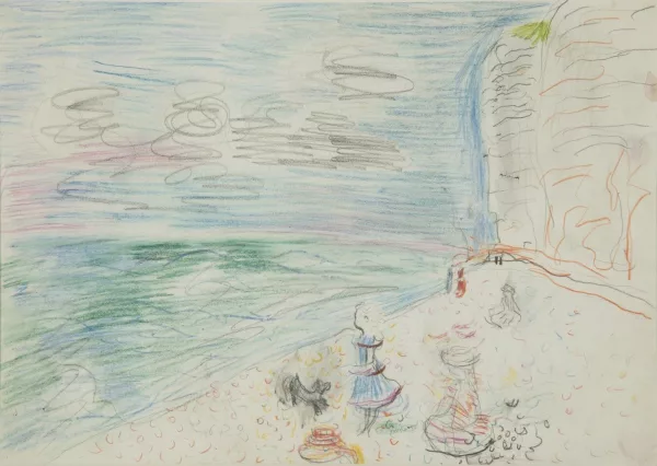 Constantin Terechkovitch — Fillette au pied des falaises