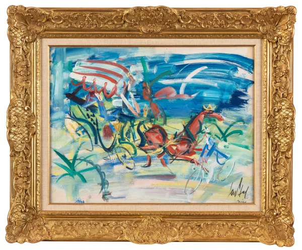 Eugène Paul — Attelage à Nice,