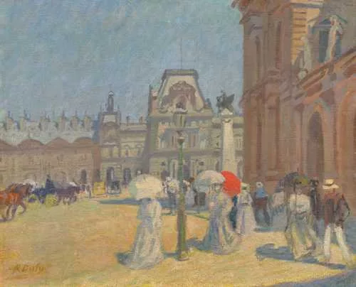 Raoul Dufy — La cour du Louvre. ca. 1902.