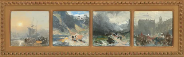 Samuel Bough — Vier Landschaftsstudien von Schottland