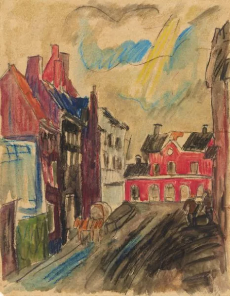 Erich Heckel — Straße in Roeselare