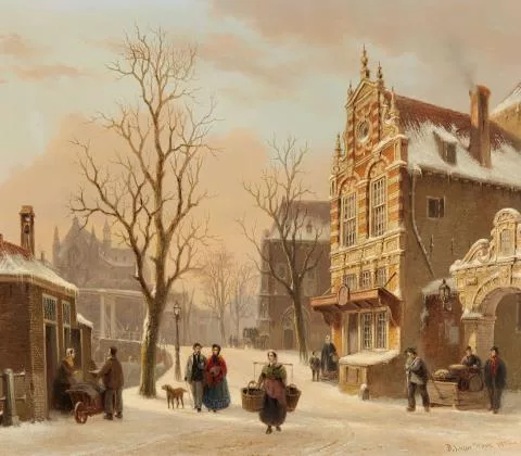 Bartholomeus Johannes van Hove — Stadt an einer Gracht