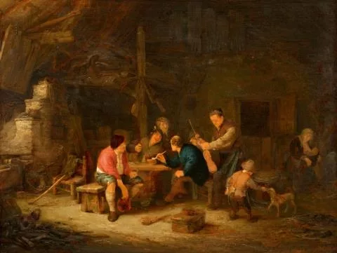 Adriaen van Ostade — Un violoniste parmi les paysans