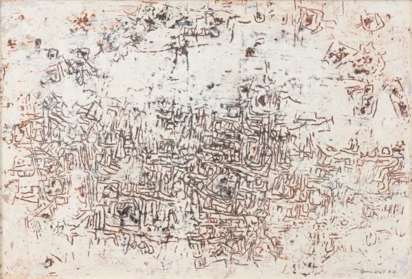 Ferdinand Spindel — Ferdinand SPINDEL (1913-1980), 'Sans titre', huile sur papier marouflé et carton